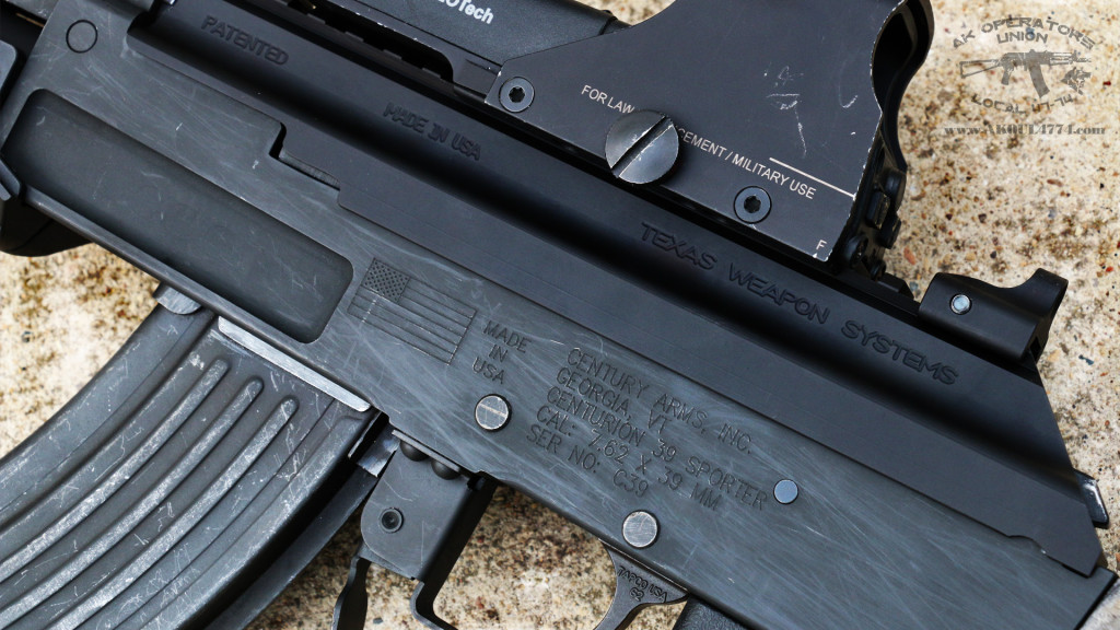 AK 47 (AKM) / AK 74 railed dust cover from TWS Dog Leg Review