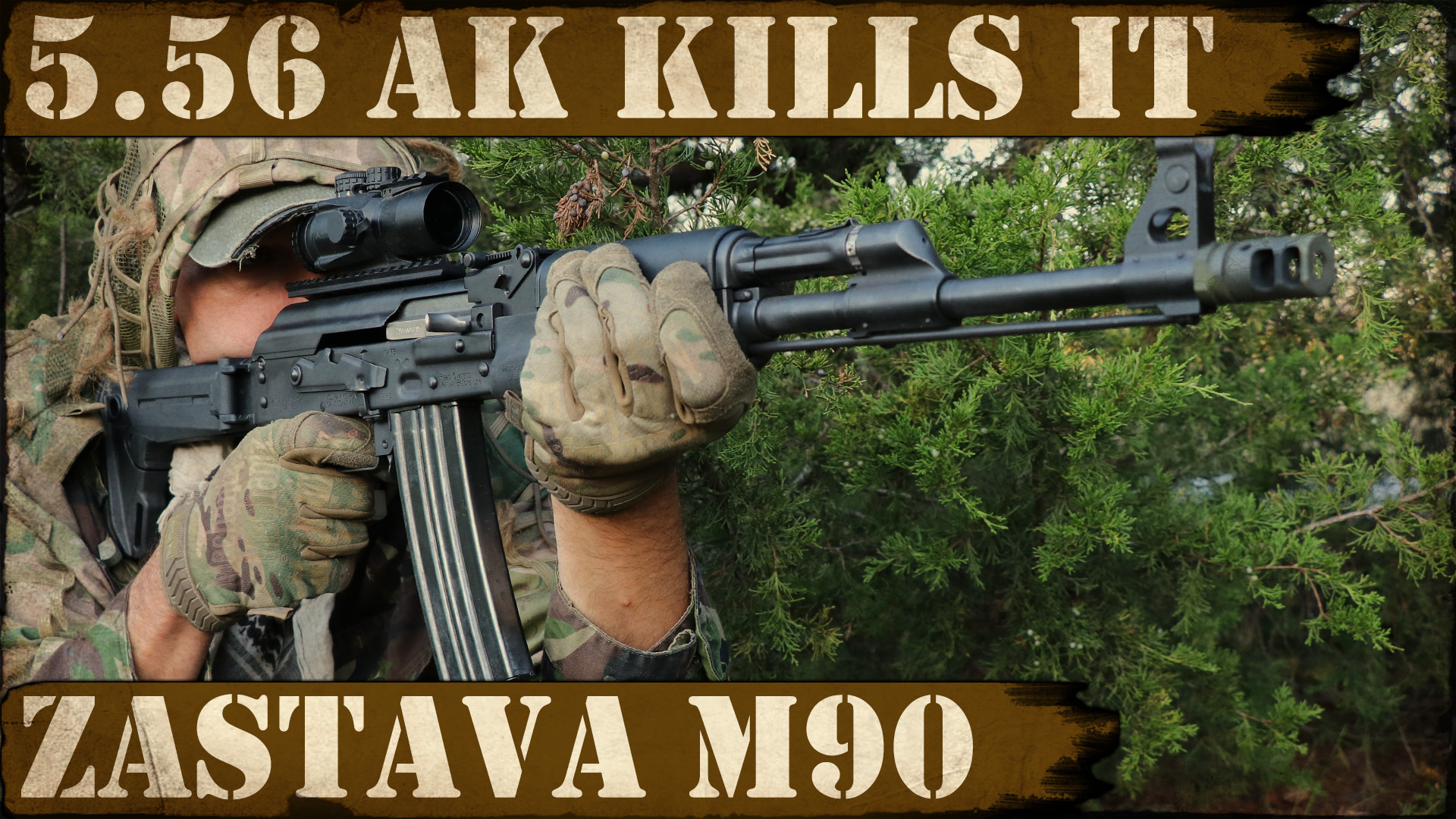 5.56 AK Kills it! Zastava M90 – steel ammo / mixed ammo and 500 Yards Dash!